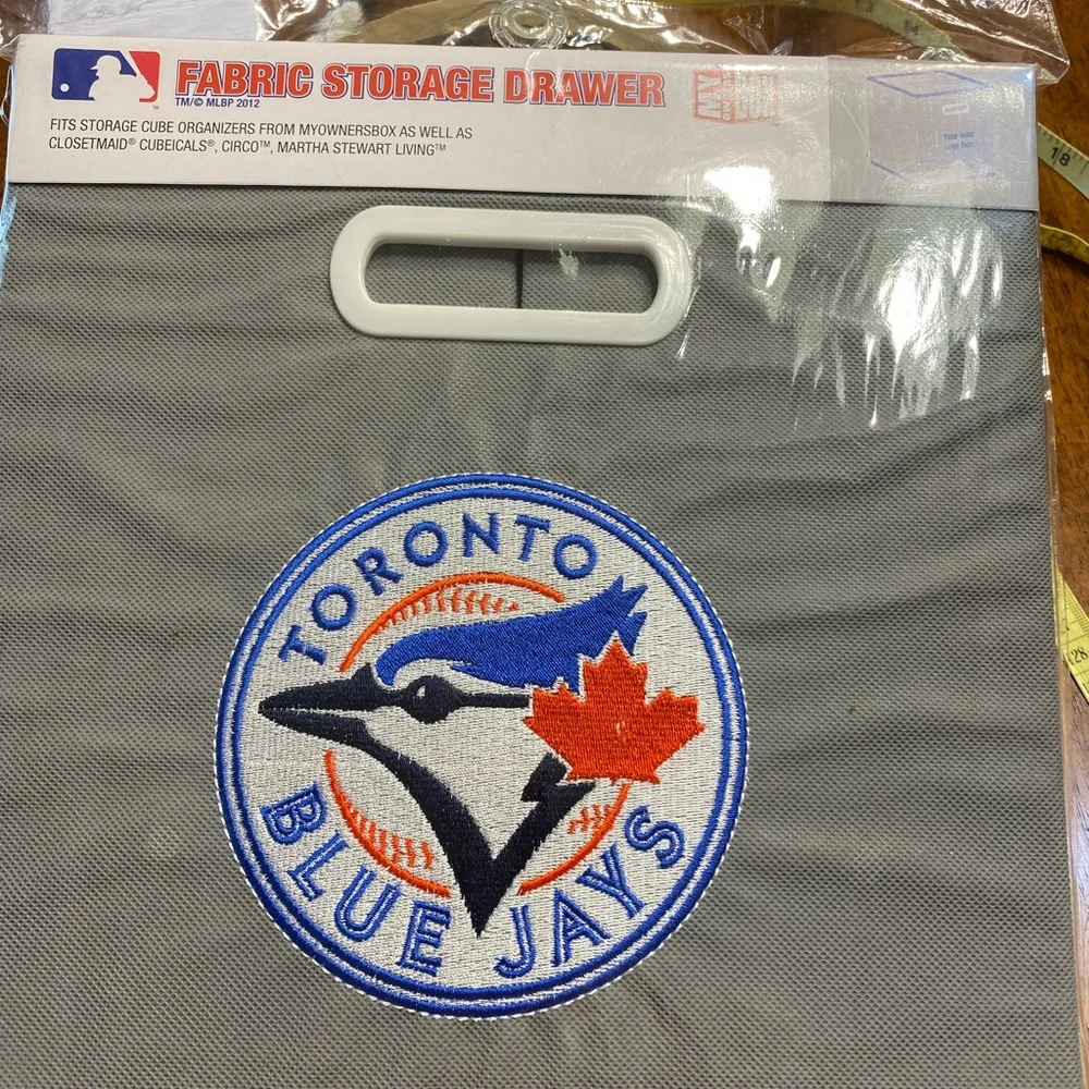 My owners box Toronto Blue Jays, collapsible cube storage box. New in package.
